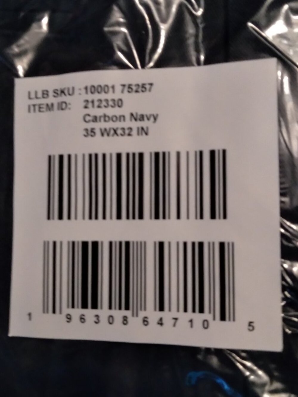 NWT L.L.Bean Men's pants 35W ×32L